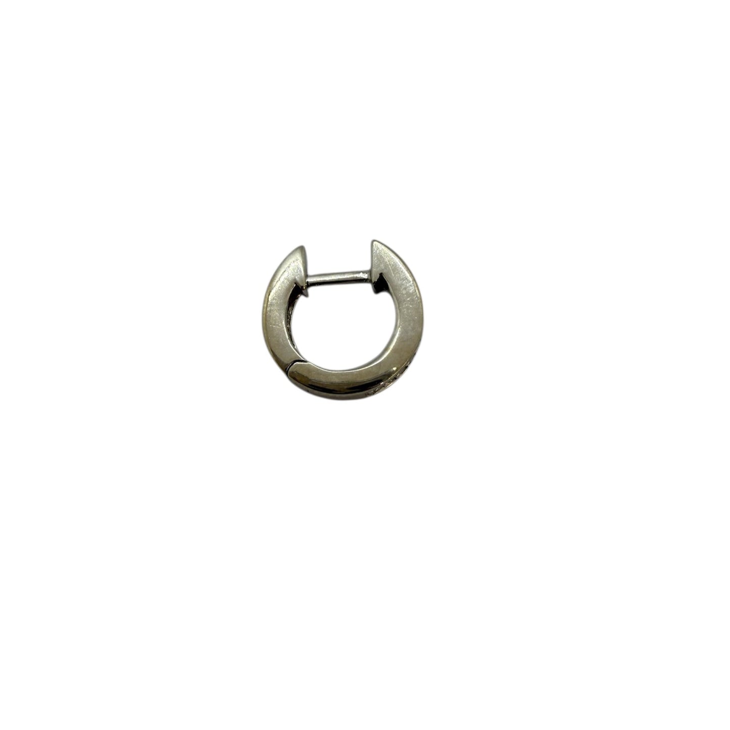 Boucles d'oreilles fantaisie en or blanc 18K avec diamants - 3.71 Grs