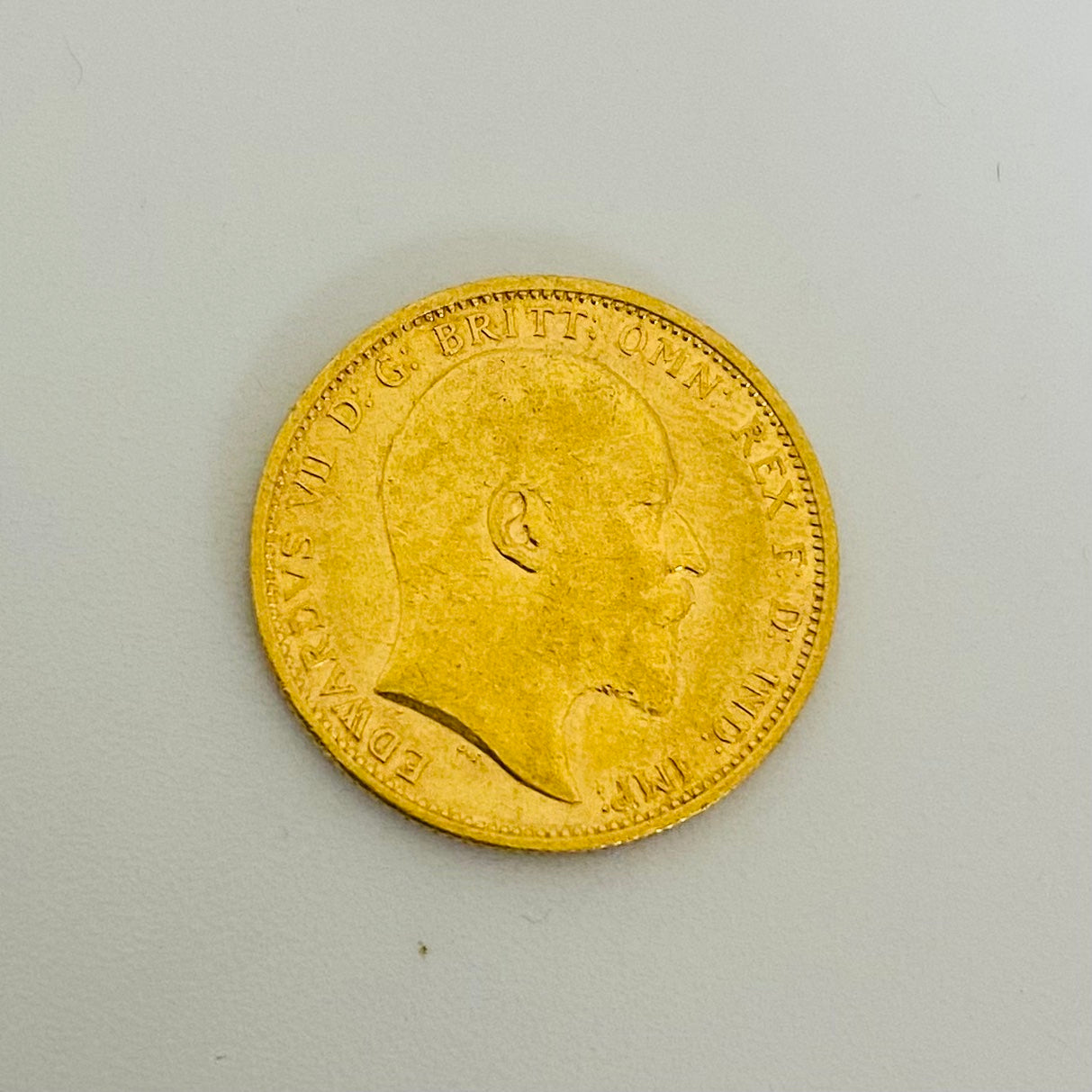 Pièce en or Edward VII de 1904 en très bon état