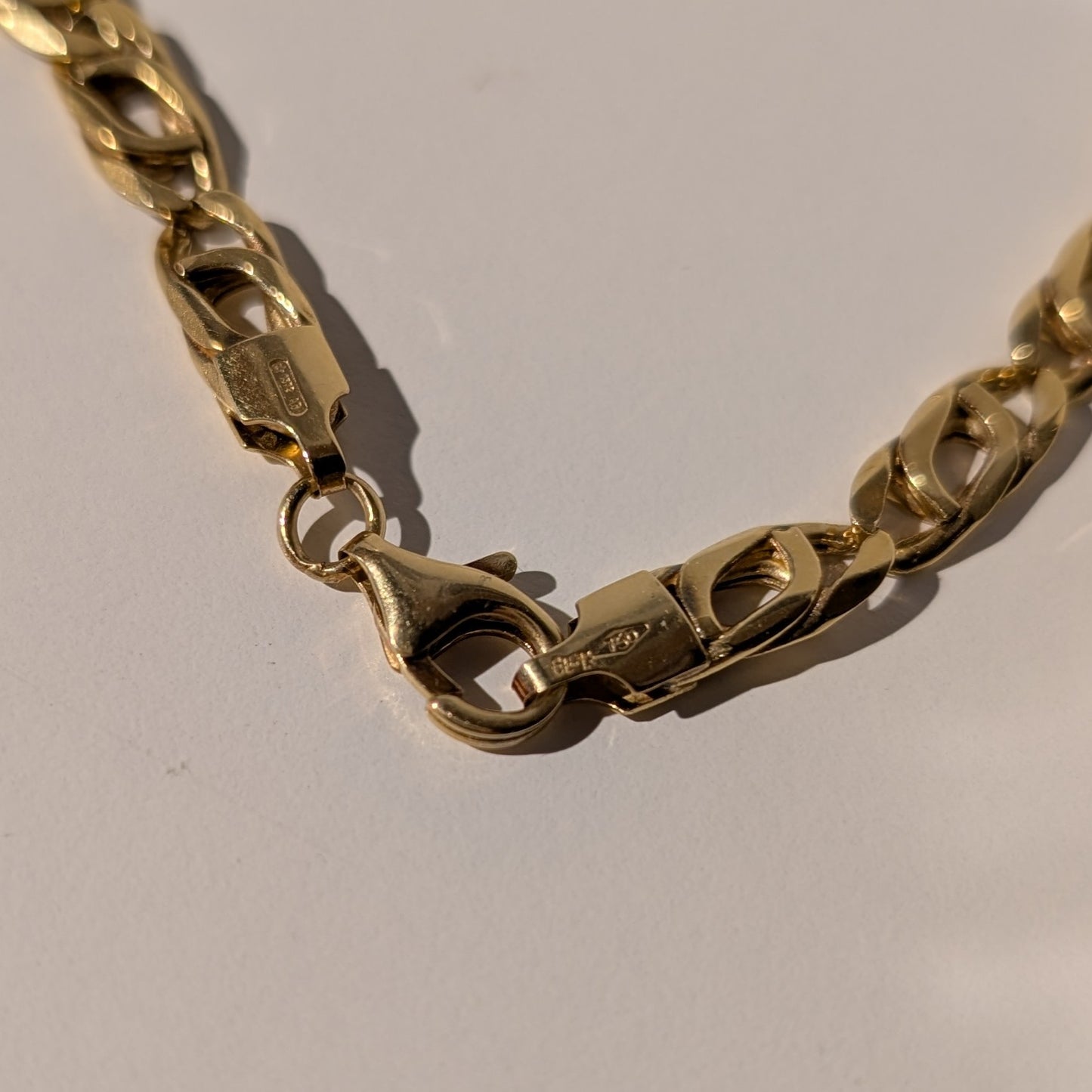 Collier Matinée Or Jaune 18K Maille Marine 23.51 Grs