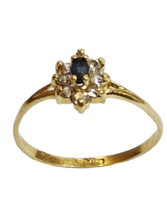Bague Marguerite en Or Jaune 18K Taille-54