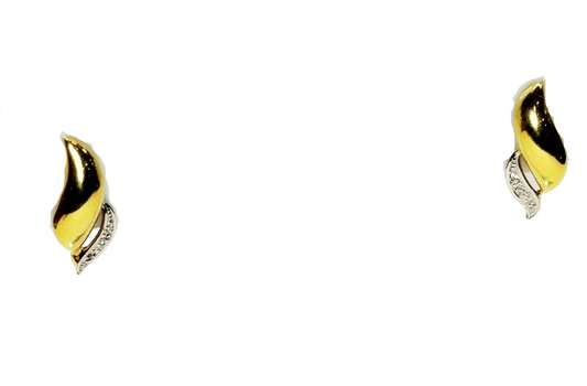 Boucles d'oreilles en or jaune 18K 2.86 Grs