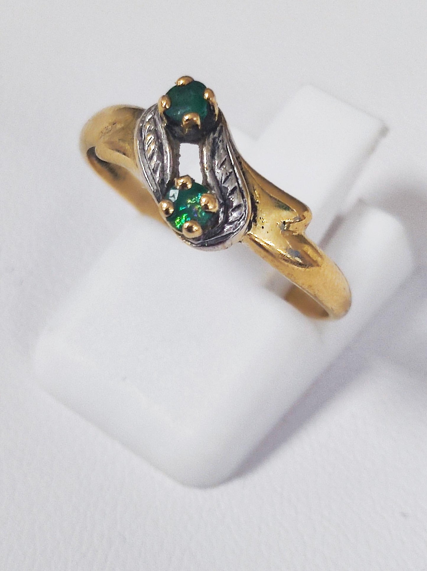 Bagues en Or Jaune 18K avec Oxyde de Zirconium