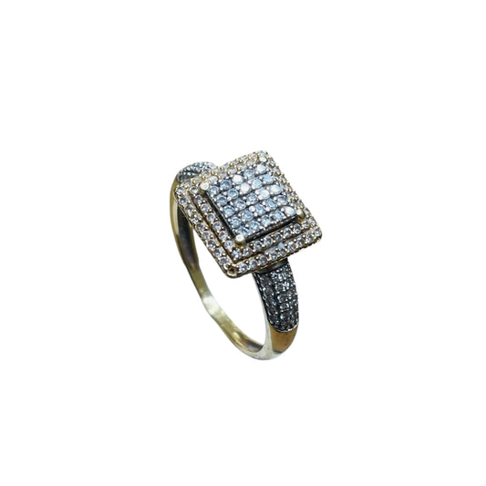 Bague en or jaune 18K Taille-50