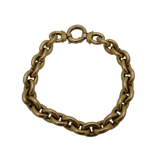 Bracelet Maillon Forçat en Or Jaune 18K 20.90 Grs