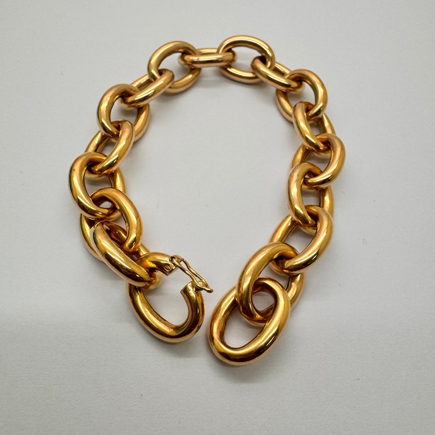 Bracelet Maillon en Or Jaune 18K - 21 Cm