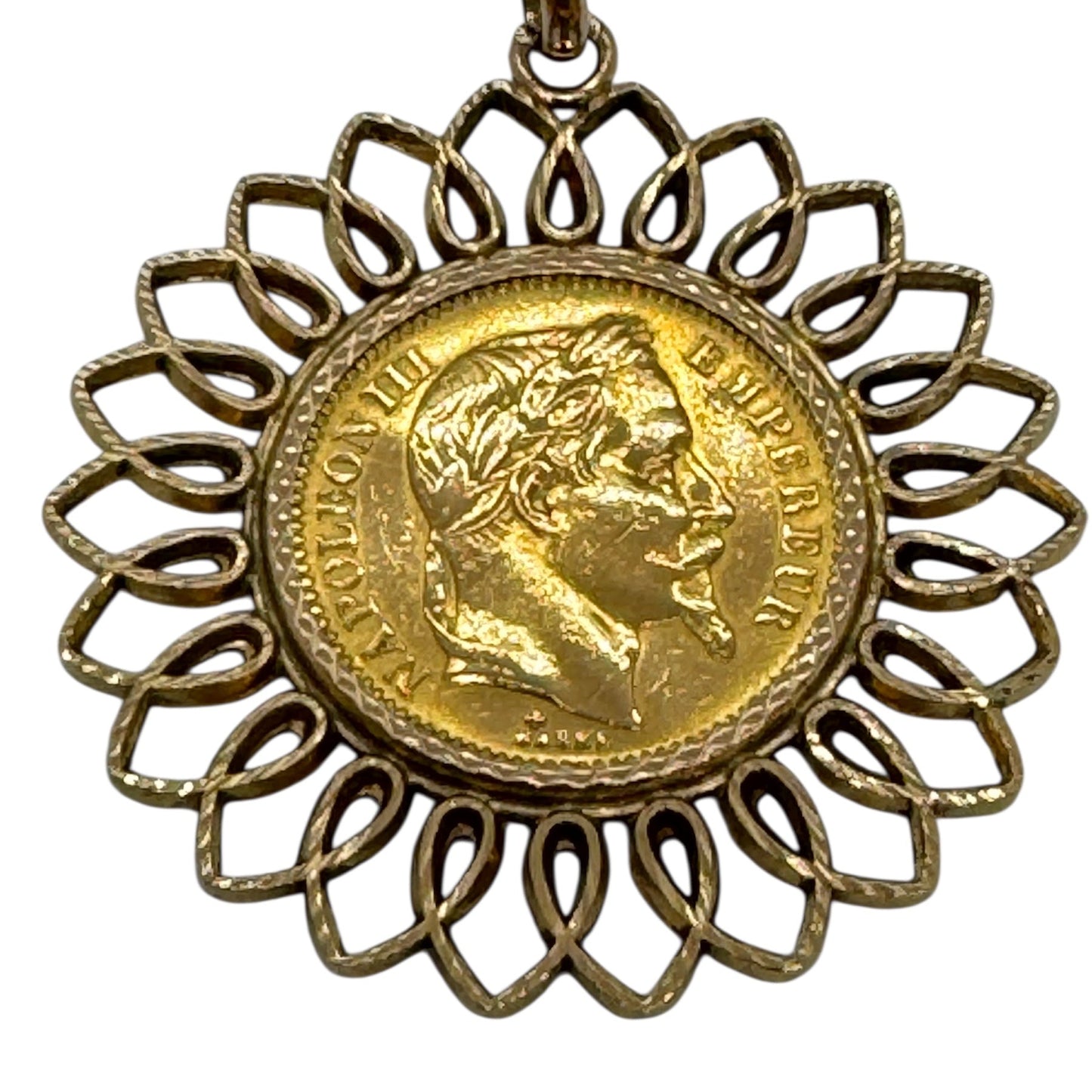 Pendentif pièce en Or Jaune 18k 10,50grs