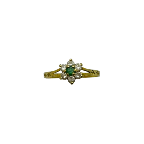 Bague Marguerite en Or Jaune 18K Taille-54