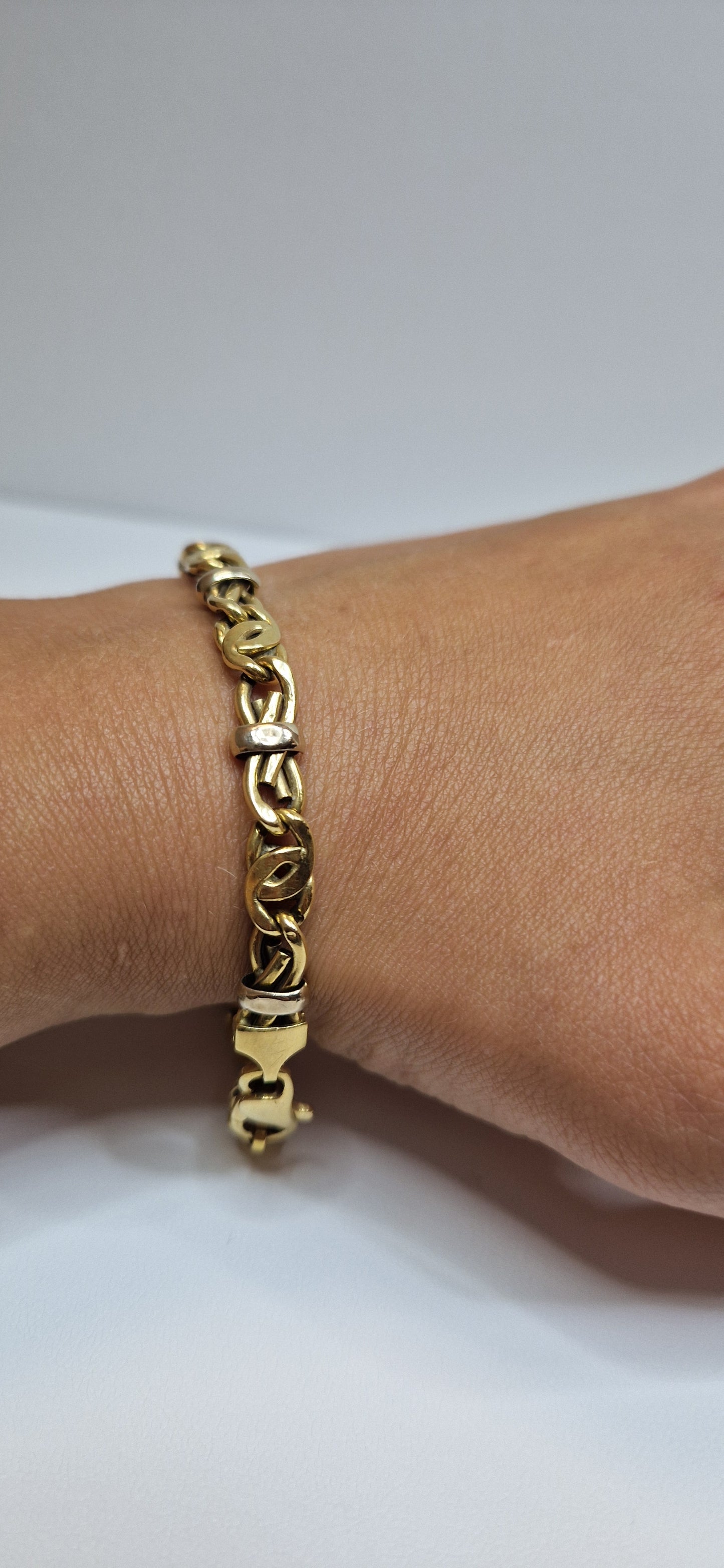 Bracelet Maillon Royale en Or Jaune 18K 11.60 Grs