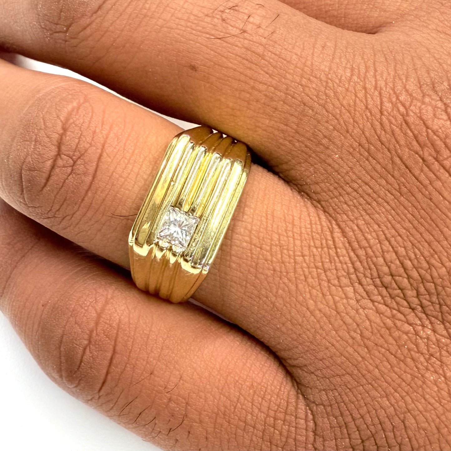 Bague Chevalière en Or Jaune Taille-65