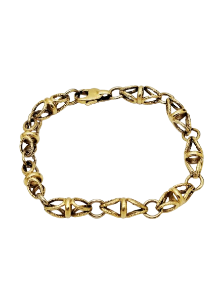 Bracelet Fantaisie en Or Jaune 18K 32.19 Grs
