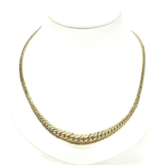 Collier Ras du Cou Or Jaune Maille Anglaise 18k - 8.60 Grs