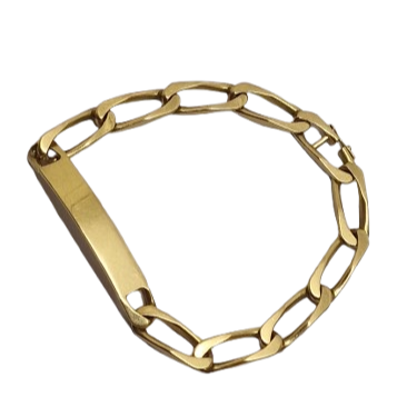 Bracelet Gourmette Or Jaune 18k 34.21 Grs
