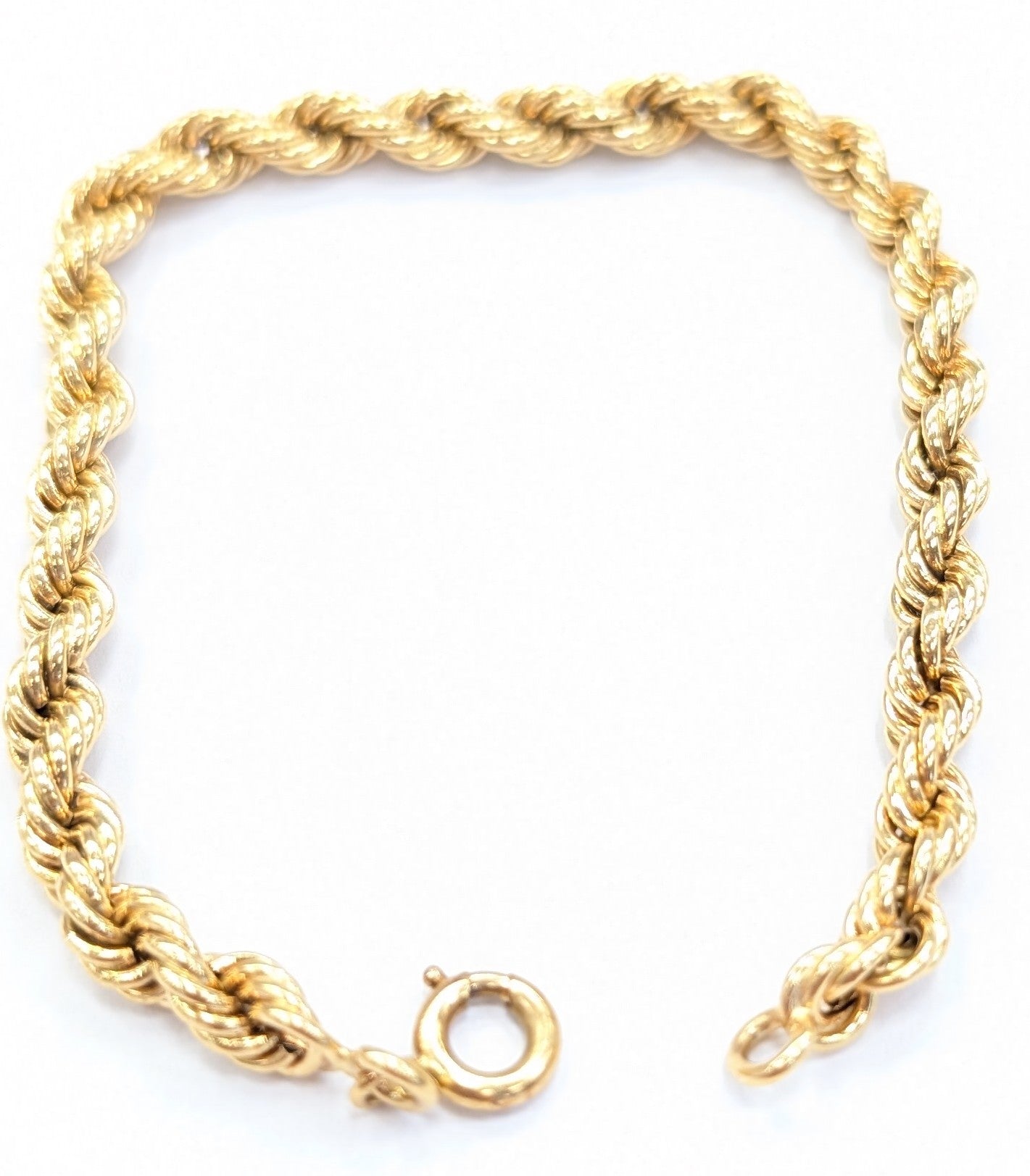 Bracelet en Or Jaune 18K Maille Torsadé 5.99 Grs