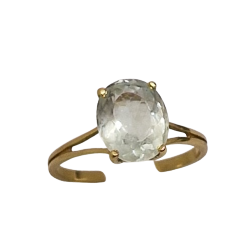 Solitaire en Or jaune 18K Taille-56