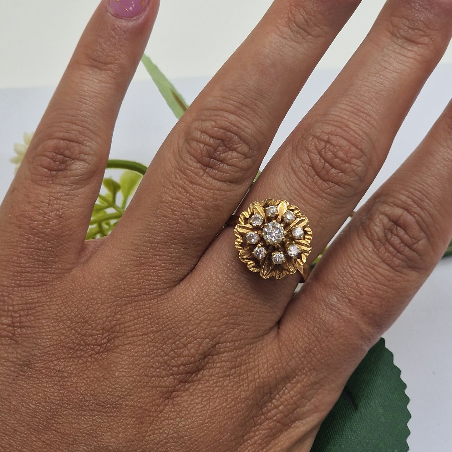 Bague Chou en Or Jaune 18K Taille-56