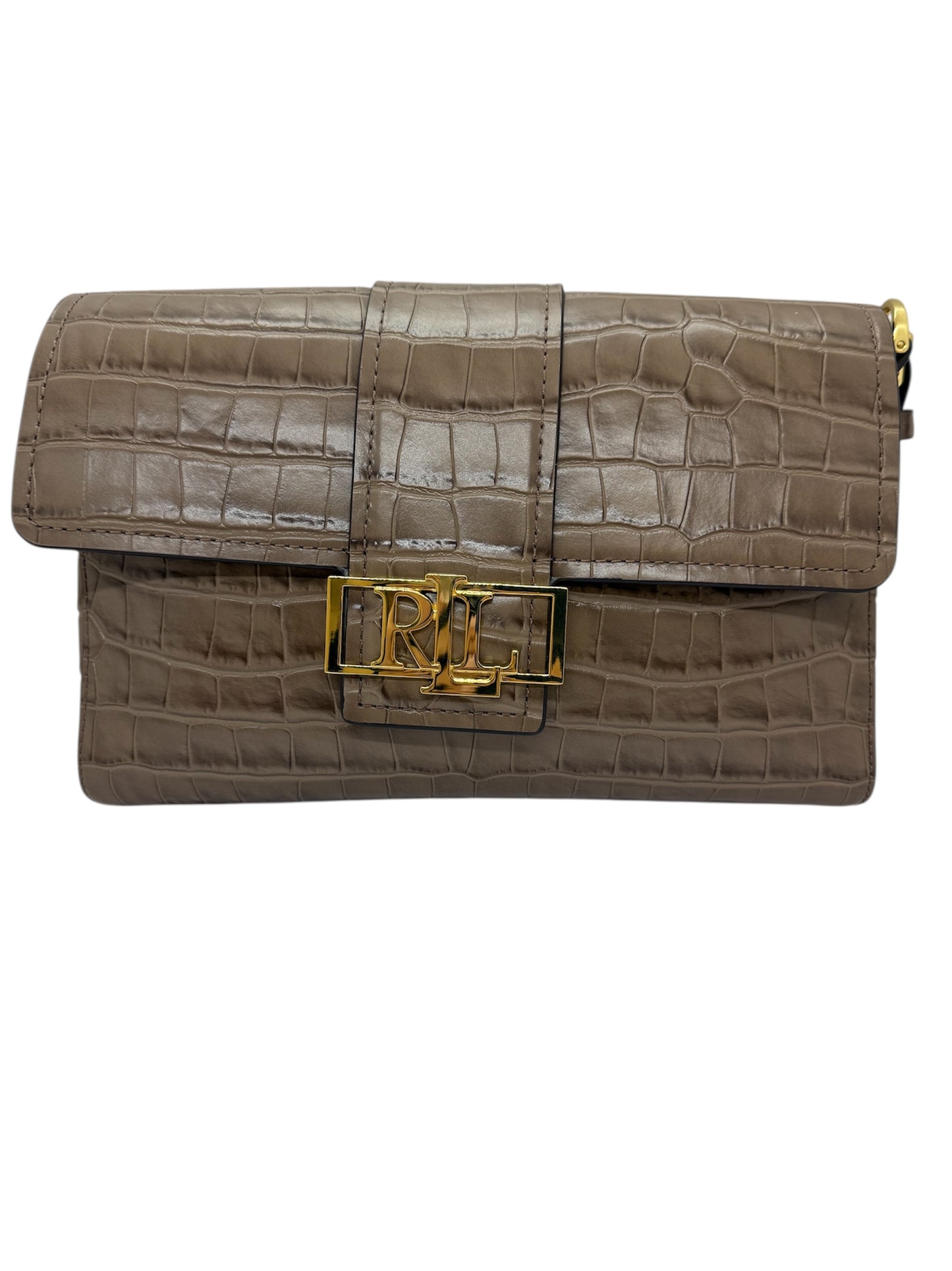 Sac à bandoulière Ralph Lauren Marron/Beige Neuf avec Étiquette