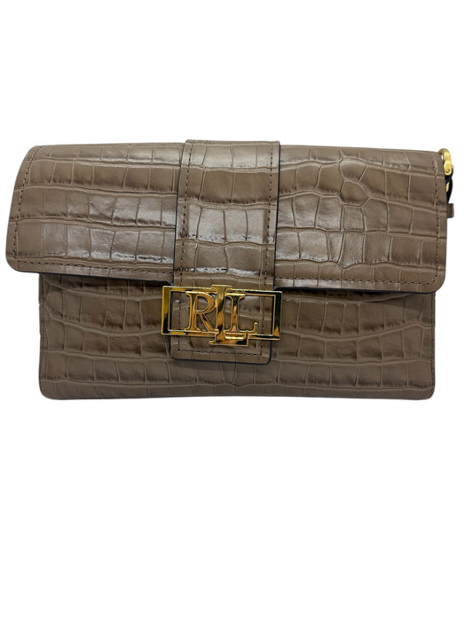 Sac à bandoulière Ralph Lauren Marron/Beige Neuf avec Étiquette