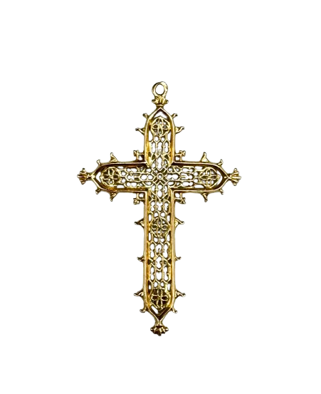 Pendentif Croix en Or Jaune 18K 4.75 Grs