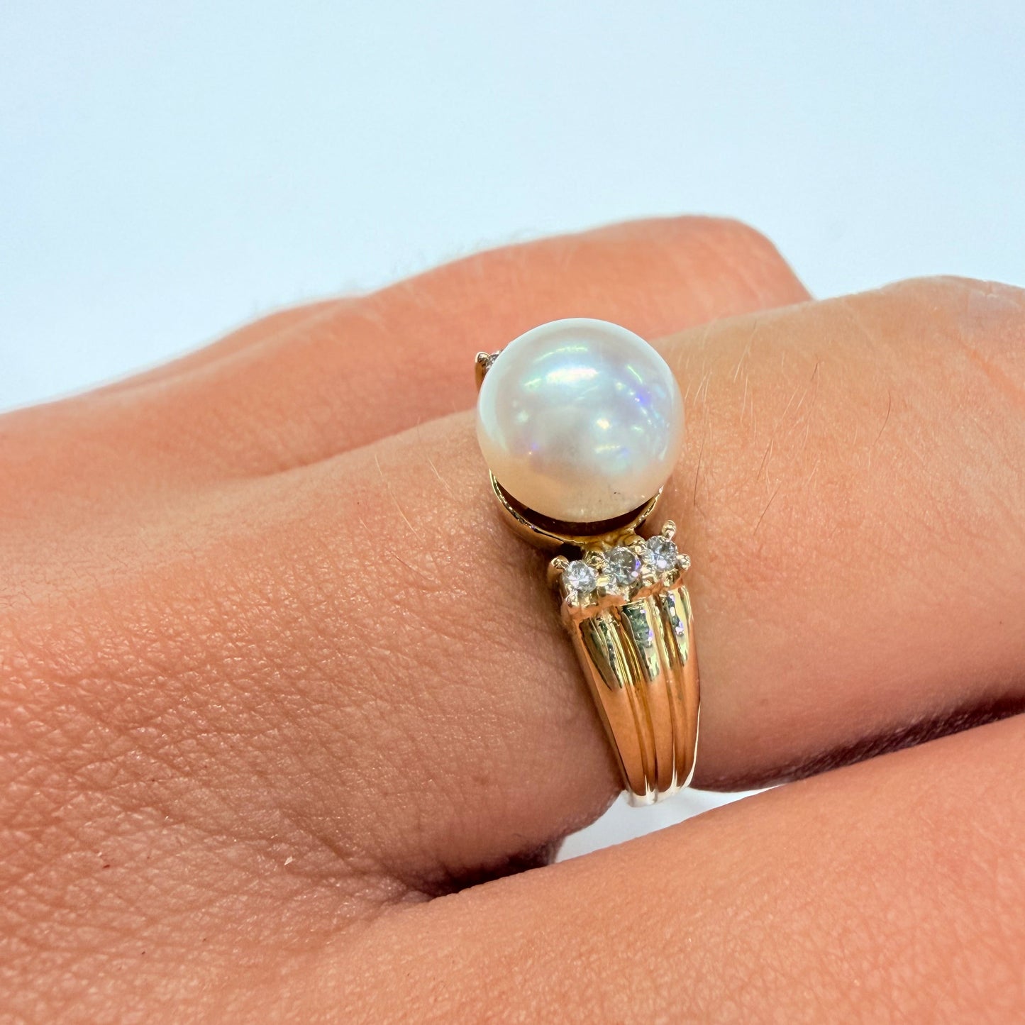 Bague Or Jaune 18k, Poids - 2.83 Grs Taille- 53