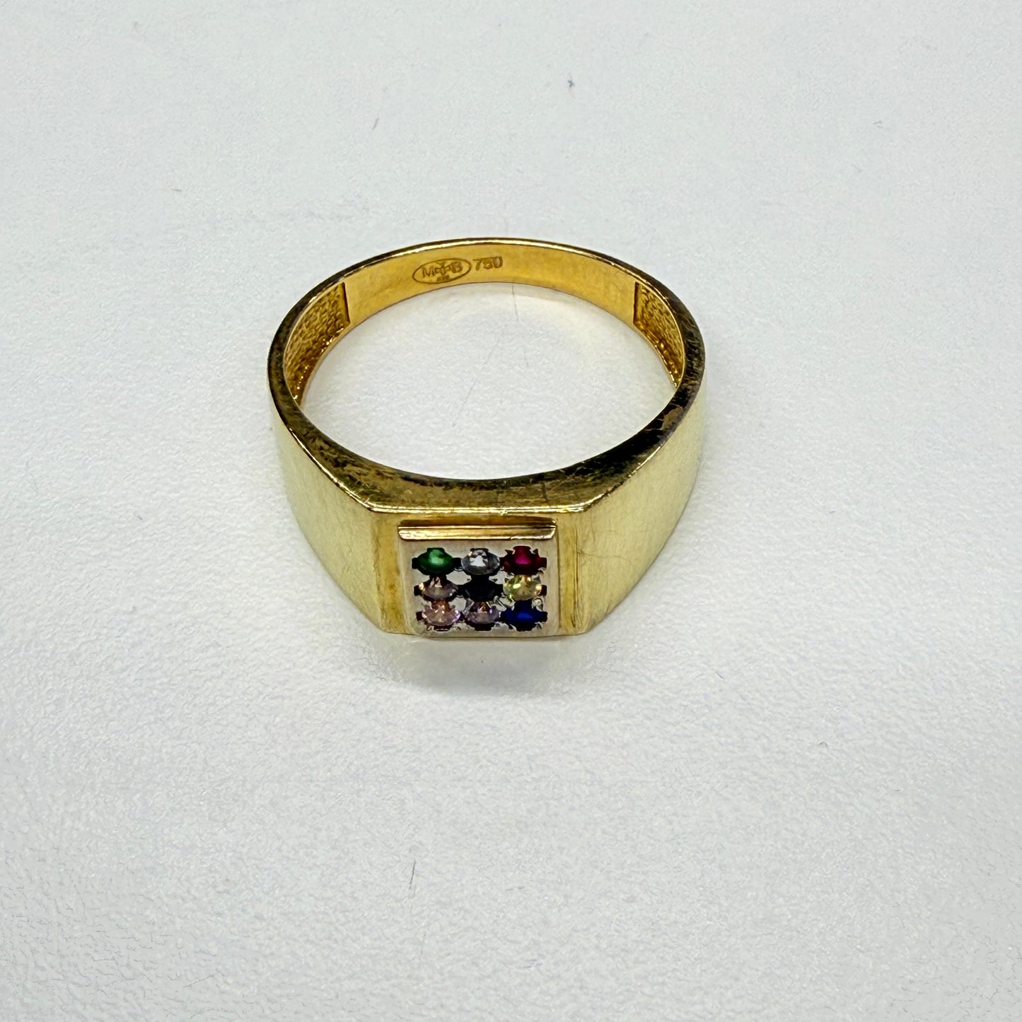 Bague Chevalière en Or jaune 18k Taille-66