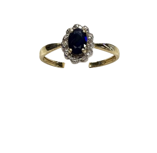 Bague en Or Jaune et or Blanc 18k Taille-55