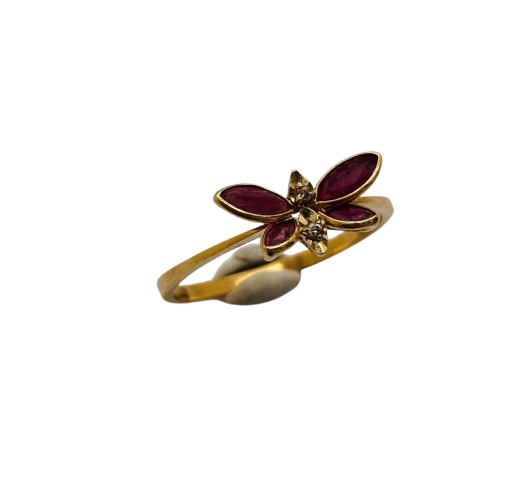 Bague en or jaune 18K Taille-57