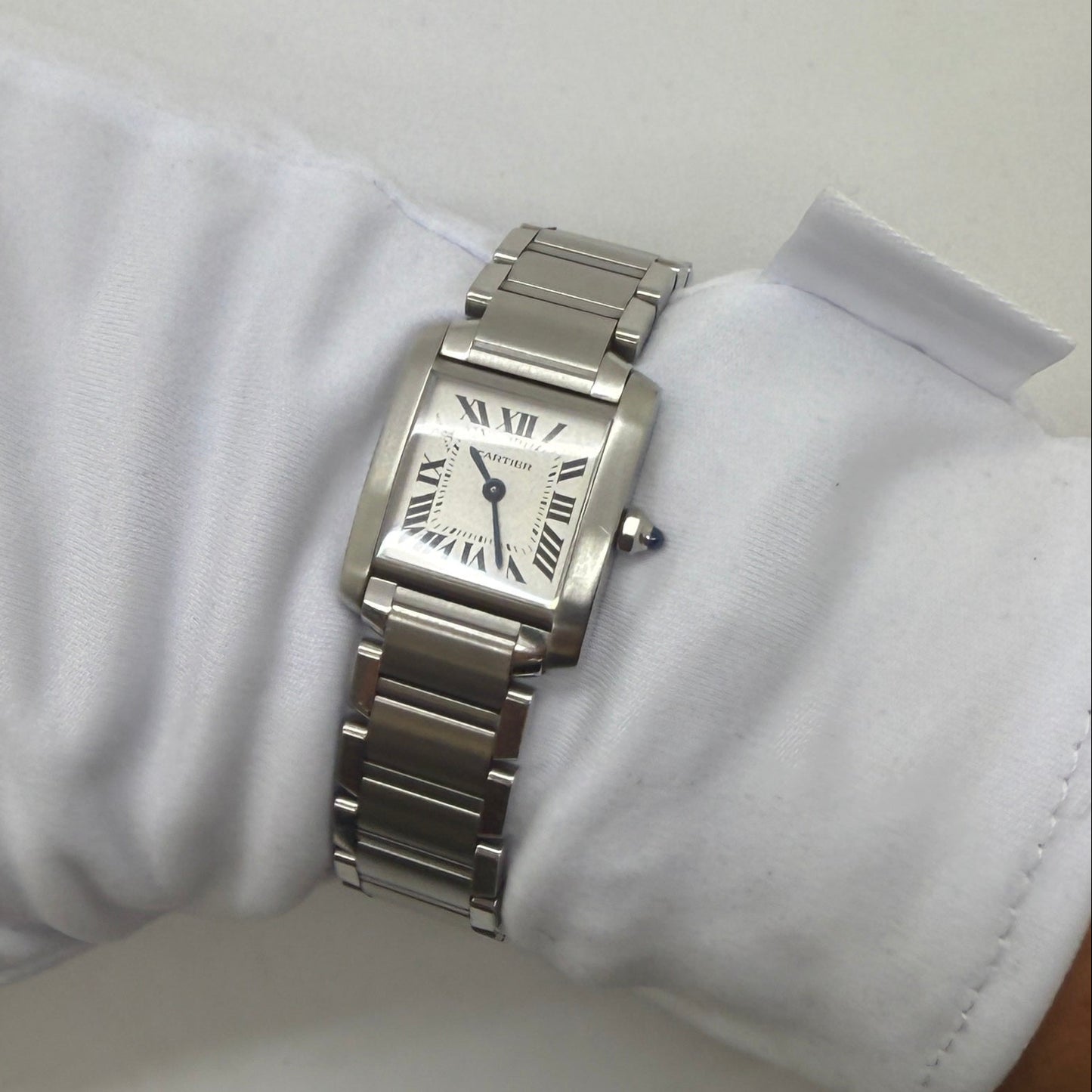 Montre Cartier Tank Automatique Acier 2004 en Très Bon Etat
