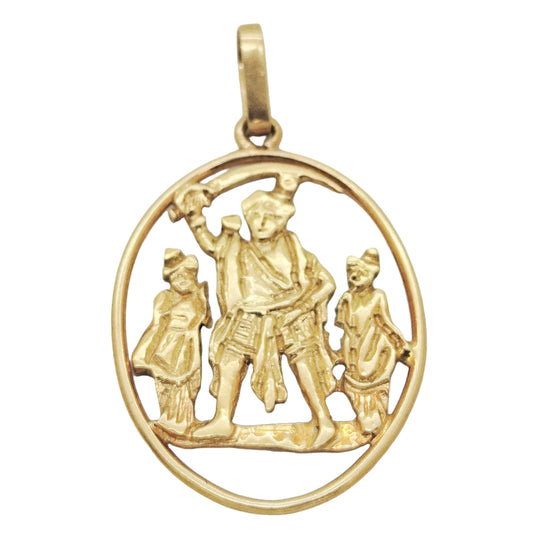 Pendentif Divinité en Or Jaune 18K - 5.57g