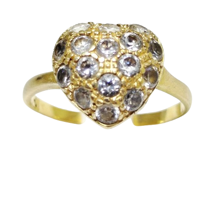 Bague en Or Jaune 18K Taille-56