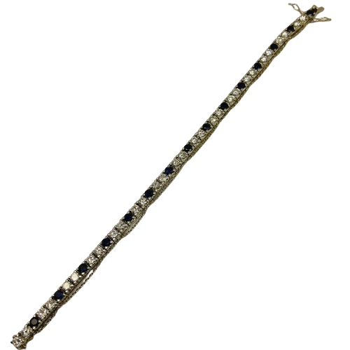 Bracelet Maillon en Or Gris 18K 20.16 Grs