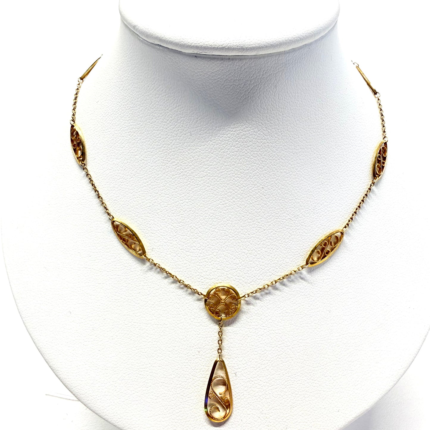 Collier Ras du Cou en Or Jaune 18k - 4.24g