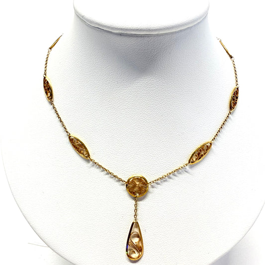Collier Ras du Cou en Or Jaune 18k - 4.24g