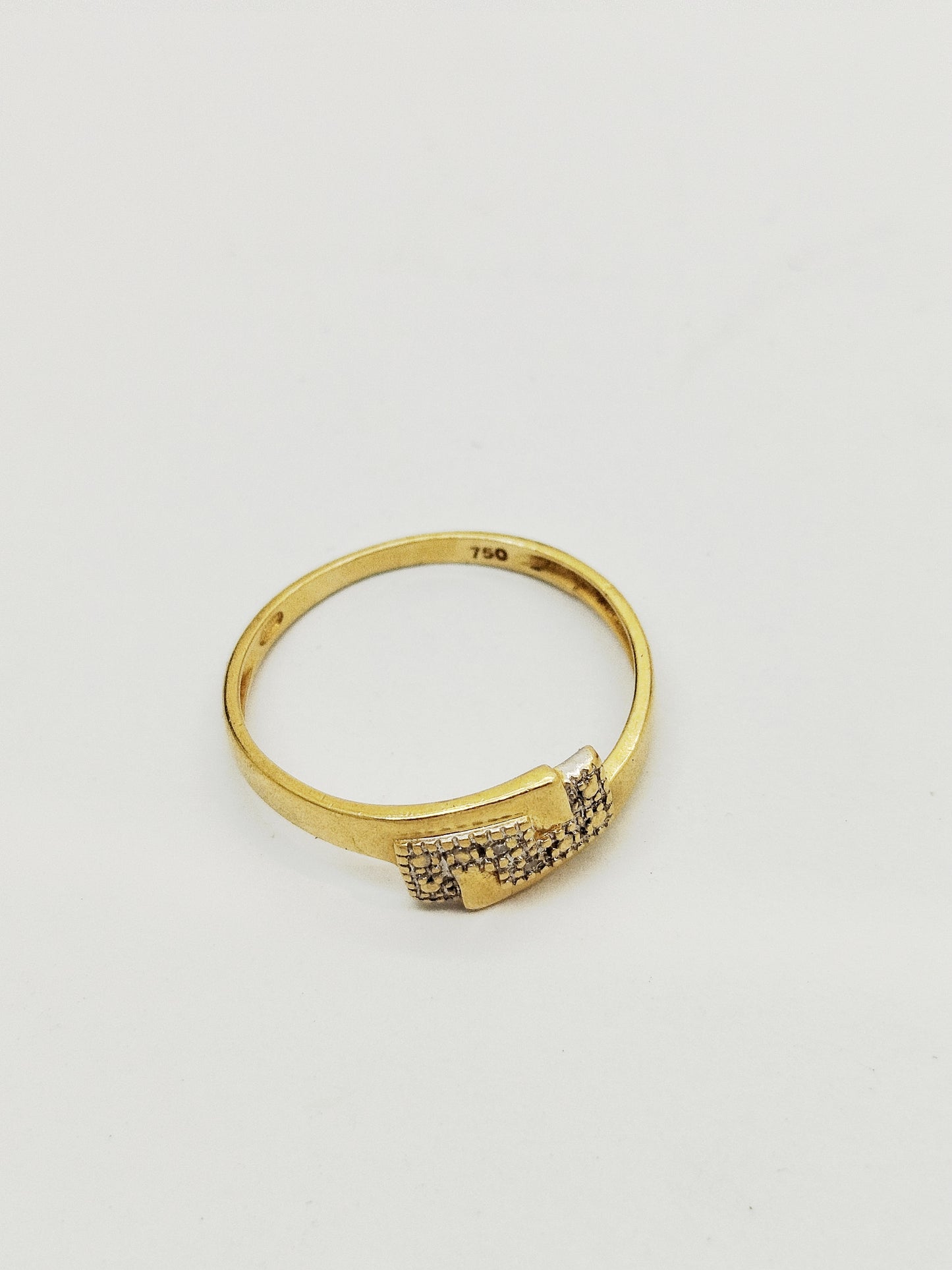 Bague en or jaune 18K Taille-58