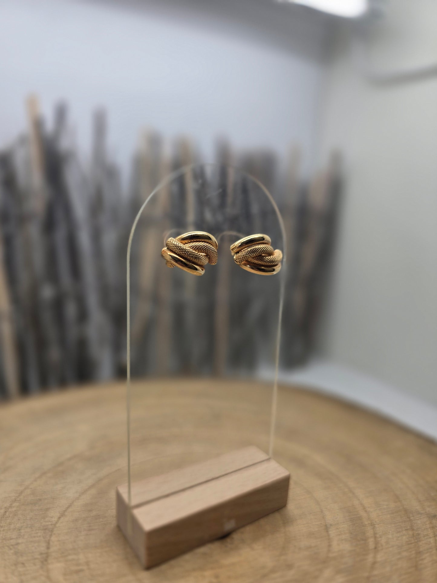Boucles d'oreilles en Or Jaune 18K 5.12 Grs