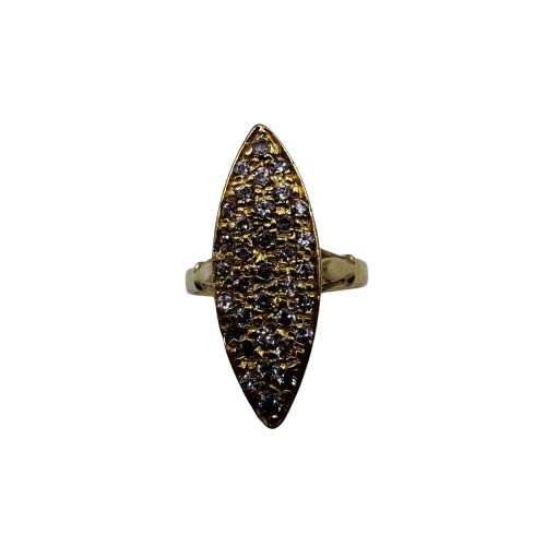 Bague Marquise Or Jaune 18K Taille-47