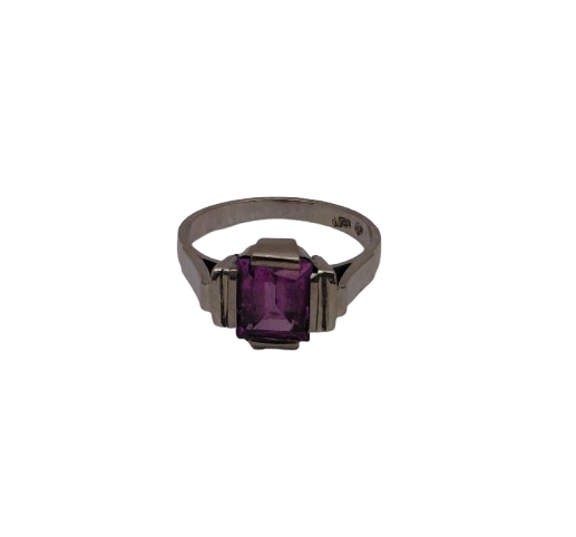 Bague en Or Gris 18K Taille-56