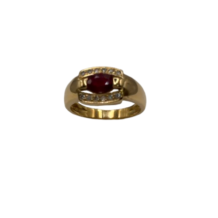 Bague en Or Jaune 18k Taille-56