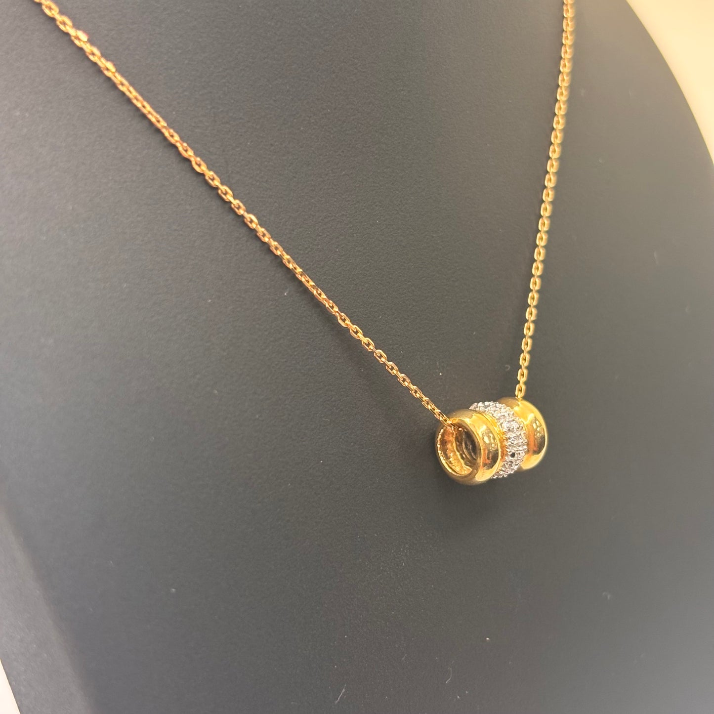 Pendentif en Or Jaune et Blanc 18K 1.93 Grs
