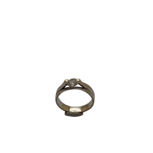 Solitaire en or blanc 18K Taille-48