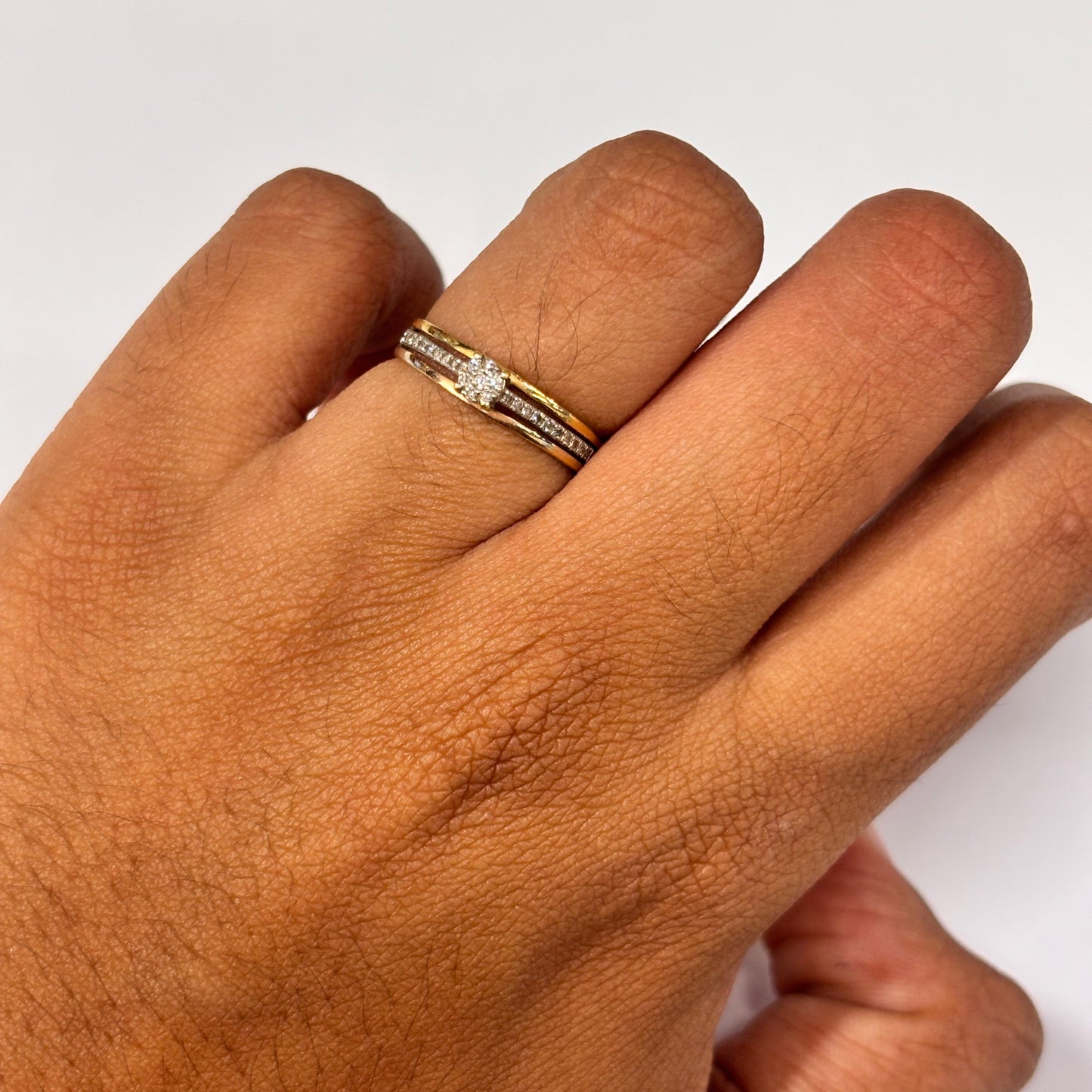 Bague en or jaune 18K Taille-51