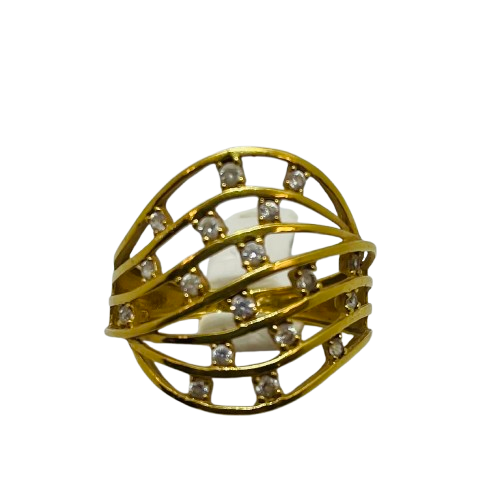 Bague en or jaune 18K Taille-54