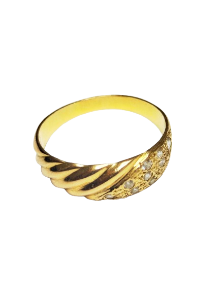 Bagues en or jaune 18K Taille-56