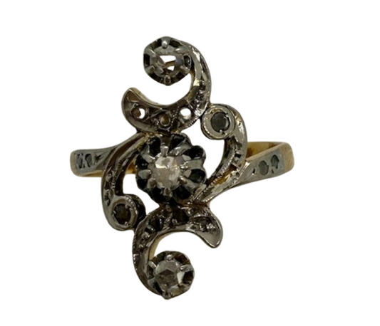 Bagues en or jaune 18K Taille-53