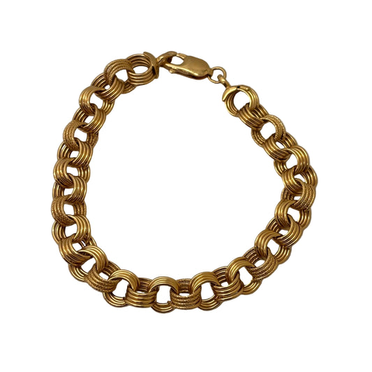 Bracelet gourmette en Or Jaune 18K - 8.17 Grs