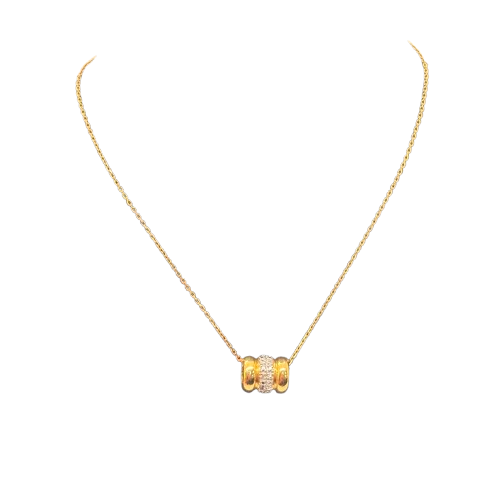 Pendentif en Or Jaune et Blanc 18K 1.93 Grs