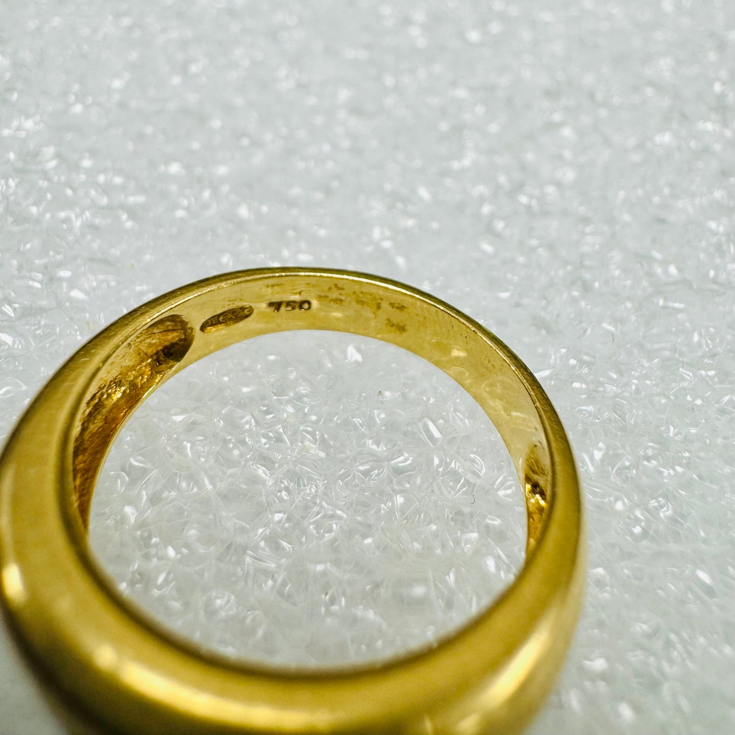 Bague Demi Tour en Or Jaune 18K - T 51
