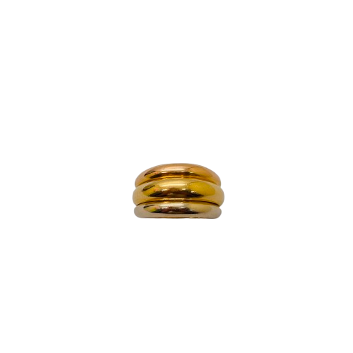 Bague Alliance Or Jaune, Blanc et Rose 18K Taille-52