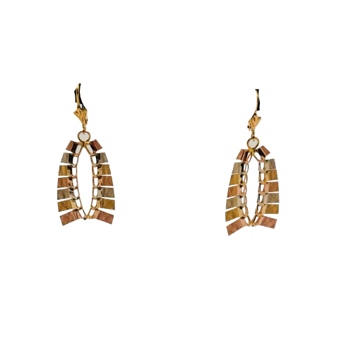 Boucles d'oreilles dormeuses en or 18K 4.38g