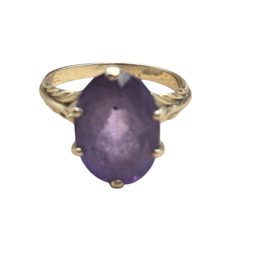 Bagues Empierrée en Or Jaune 18K - T 52