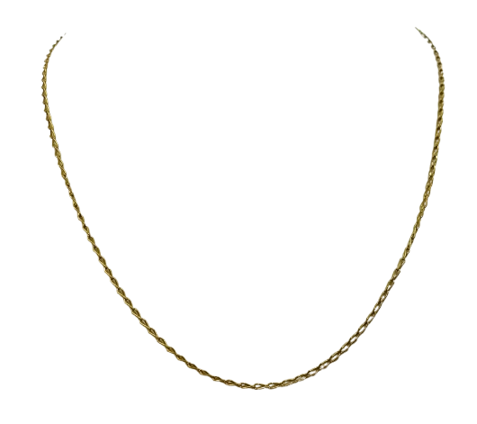 Collier maille cheval en or jaune 18K 5.77 Grs